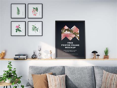 Free Poster Frames Mockup (PSD)