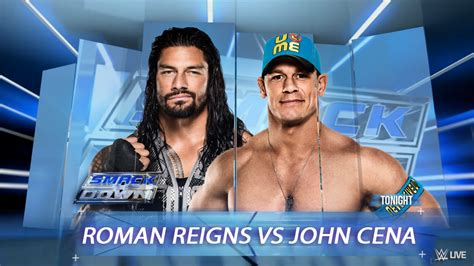 Roman Reigns vs John Cena Smack-Down by WWEMatchCard on DeviantArt