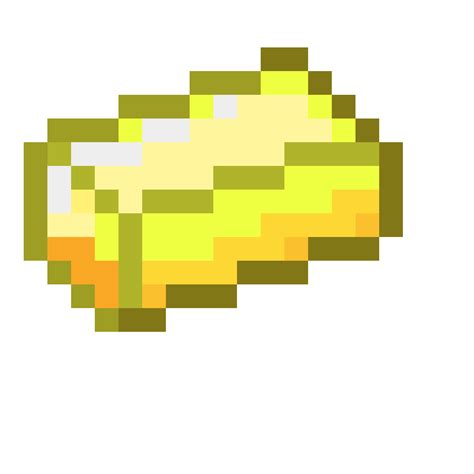 Pixilart - Minecraft Gold Ingot by apolloe