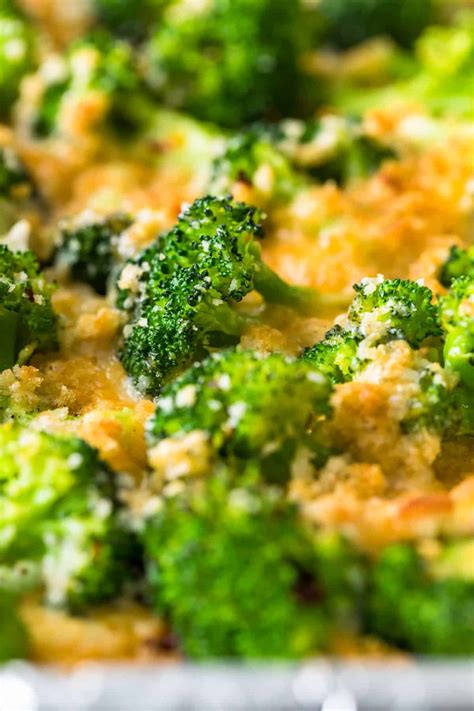 Crispy Cheesy Roasted Broccoli Recipe - The Cookie Rookie