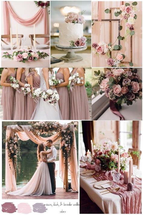 Wedding Mood Board Romantic | Mauve wedding colors, Romantic wedding ...