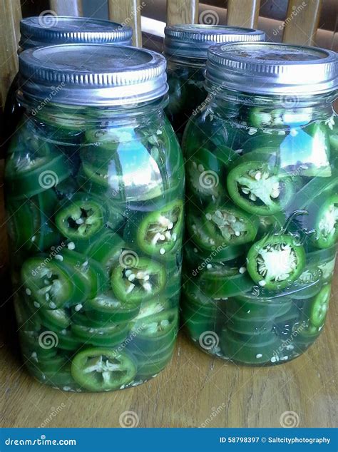 Canning Jalapeno Peppers stock image. Image of storing - 58798397