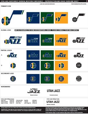 Utah Jazz Colors | Sports Teams Colors | U.S. Team Colors