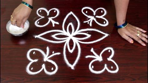 Simple Rangoli Designs With Dots