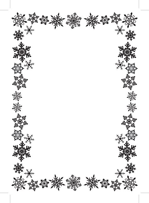 Free Snowflake Border Clipart & Look At Clip Art Images - ClipartLook