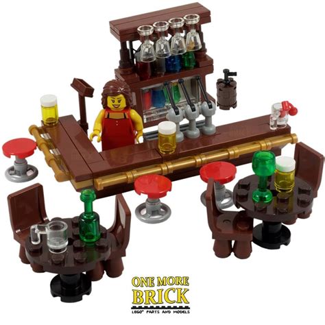 Pub/Bar by Peter Hiscock. | Lego furniture, Lego design, Lego