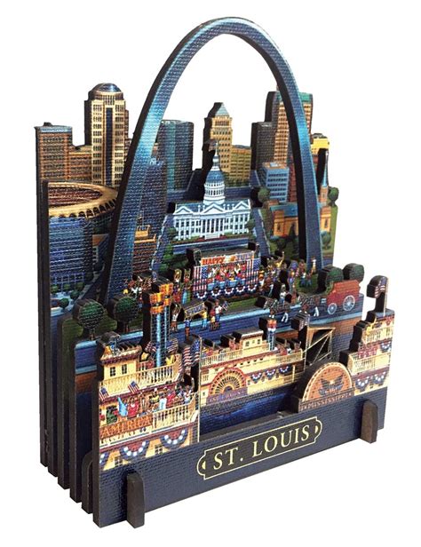 St. Louis, 6 Pieces, Dowdle Folk Art | Puzzle Warehouse