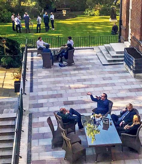 Downing Street Garden Party Picture Captures Prime Minister and Staff ...