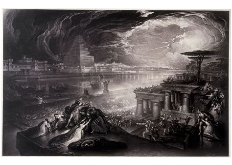 The Fall of Babylon, Mezzotint with Etching, John Martin Turm Von ...