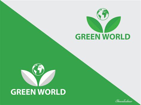 GREEN WORLD logo by Shwakahar Sarker on Dribbble