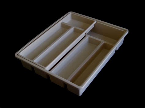 Plastic Silverware Tray Flatware Organizer 2 Tier