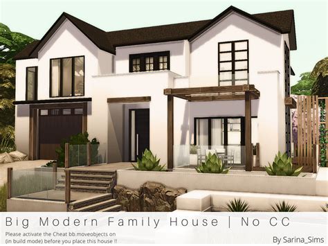 The Sims Resource - Big Modern Family House - No CC