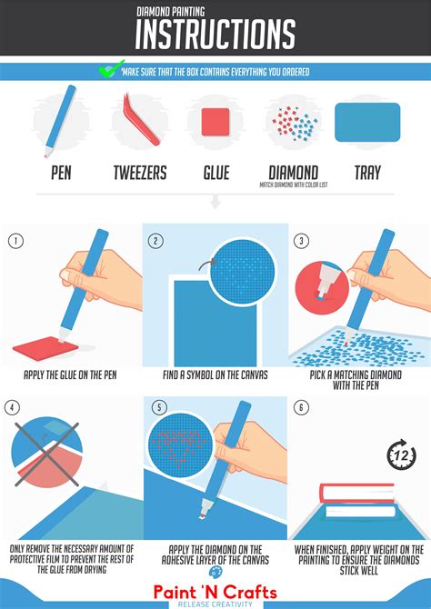 6 steps is all it takes to create a succesful 5D Diamond Painting ...