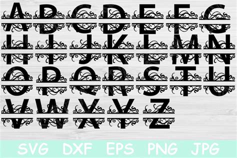 Block Split Letter Monogram Svg Files. Graphic by TiffsCraftyCreations ...