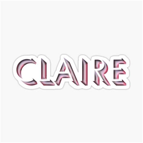 "Claire" Sticker by Melmel9 | Redbubble