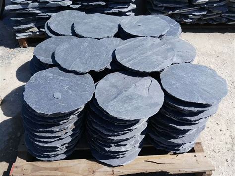 Round black slate flagstone stepping stone - China Stepping Stone Price ...