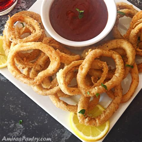 Fried Calamari Recipe {Crispy and Light} - Amira's Pantry