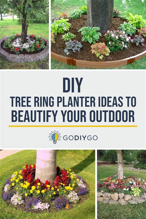 DIY Tree Ring Planter Ideas to Beautify Your Outdoor ~ GODIYGO.COM ...