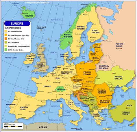 MAP OF EUROPE - Map of africa