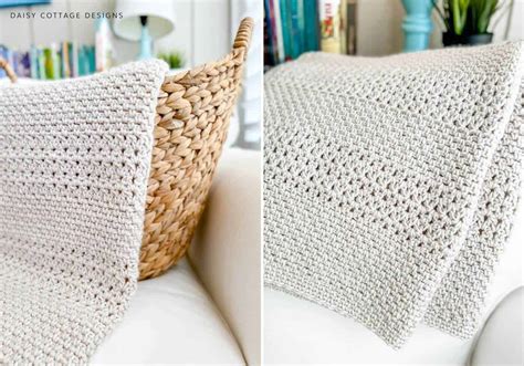 Crochet Throw Blanket Pattern: Daisy Cottage Designs