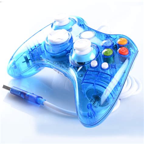 Afterglow LED Blue Wired Controller For Microsoft Xbox 360 USA Free ...