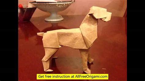 origami dog bone - YouTube