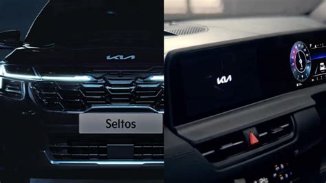 Kia releases teaser of Seltos facelift, SUV's interior revealed. Check ...