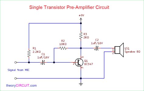 Transistor Amplifier Circuit Diagram