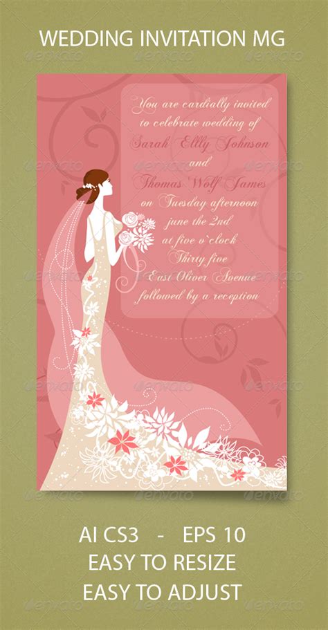 Wedding Invitation Magenta #GraphicRiver | Wedding invitations, Buy ...