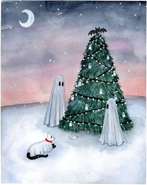 Christmas Tree Ghosts - Flukelady