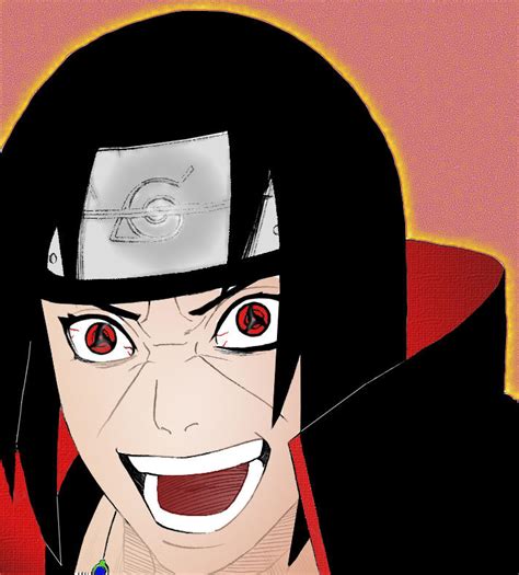 Itachi's Crazy Face by DarkAnts on DeviantArt