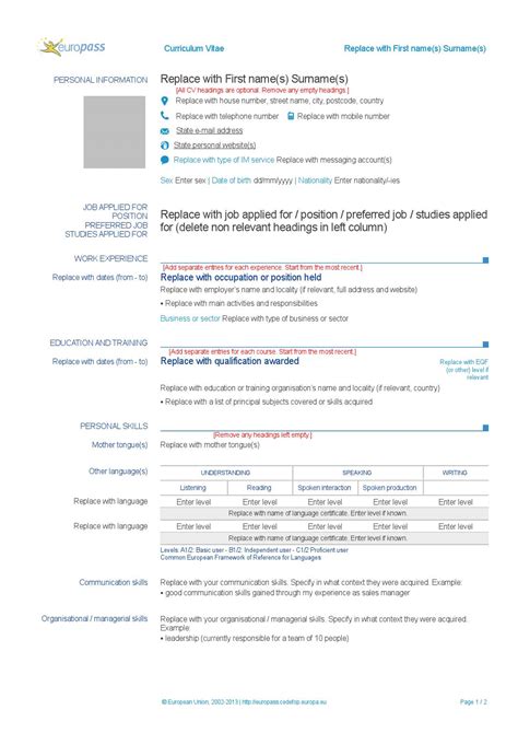 Europass cv english by Belén Álvarez - Issuu