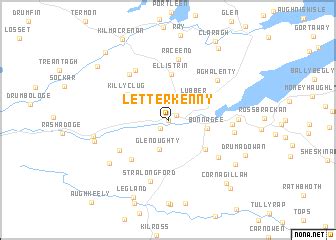 Letterkenny (Ireland) map - nona.net