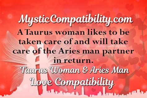 Taurus Woman Aries Man Compatibility - Mystic Compatibility