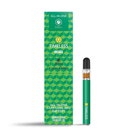 Timeless Vapes: Timeless Cactus Chiller All-in-One 500mg (Chill) | Leafly