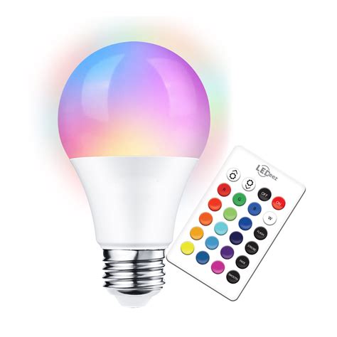 Ledeez LED Light Bulb, Color Changing, 16 Colors, Dimmable, 4 Modes, 6W ...