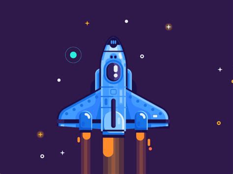 Space Ship Animation by Alex Krugli on Dribbble | Space anime, Among us ...