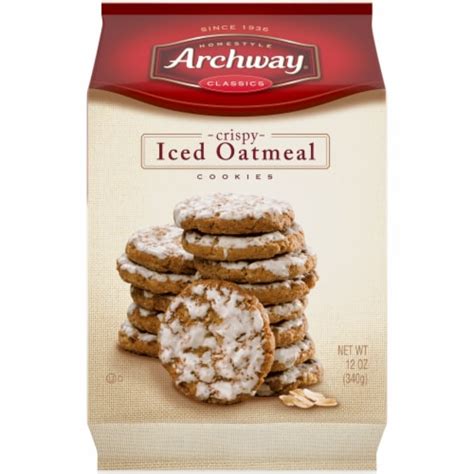 Archway Cookies, Crispy Iced Oatmeal Cookies, 12 Oz, 12 oz - Kroger