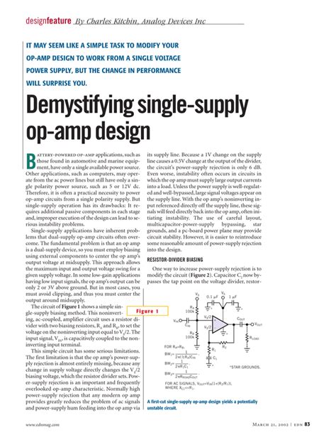 Demystifying single-supply op-amp design