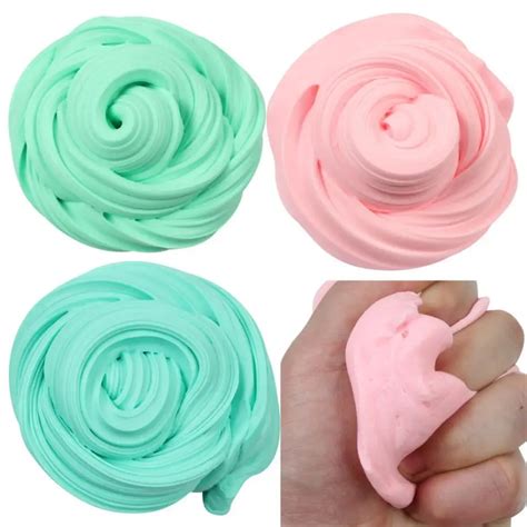 MUQGEW Beautiful Color Cloud Slime Squishy Putty Scented Stress Kids ...