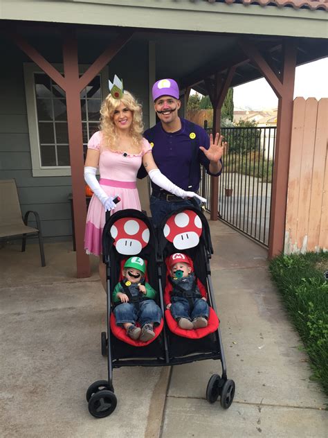 Princess peach wa Luigi, Luigi and Mario Halloween costumes DIY | Mario ...