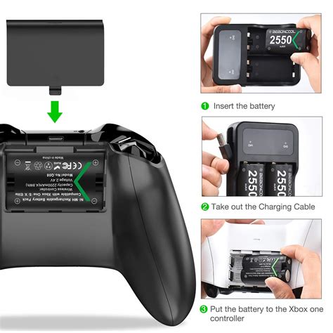 Controller Battery Pack for Xbox One/Xbox Series X|S, Rechargeable ...