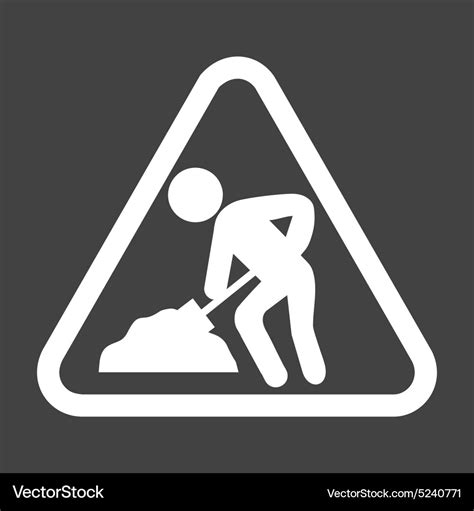 Work in progress sign board Royalty Free Vector Image