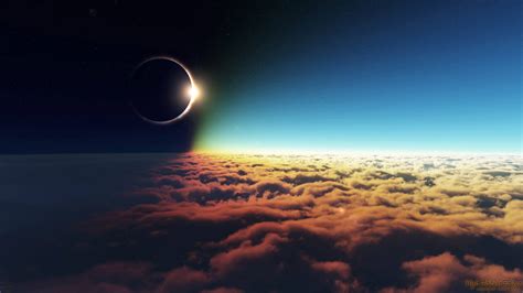 Download Sun And Moon Solar Eclipse Wallpaper | Wallpapers.com