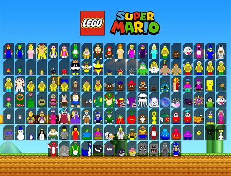 LEGO Super Mario: The Video Game - Custom LEGO character grid for video ...