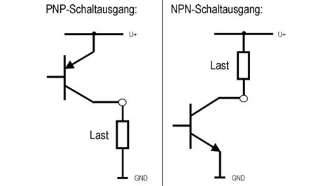 Anschluss PNP- und NPN-Transistorschaltausgang bei Druckschaltern ...