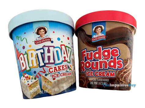 REVIEW: Little Debbie Fudge Rounds and Birthday Muffins Ice Cream ...