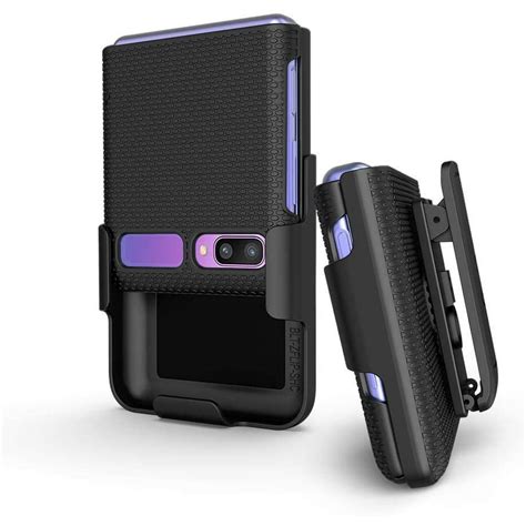 Galaxy Z Flip Case with Clip, BELTRON Snap-On Protective Cover with ...