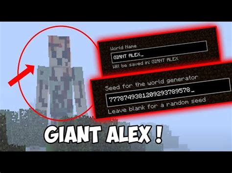 ENTRO NEL SEED DEL "GIANT ALEX" VISTO SU TIKTOK *horror* - MINECRAFT ...