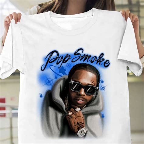 Portrait Pop Smoke Shirt Pop Smoke T-Shirt Pop Smoke | Etsy